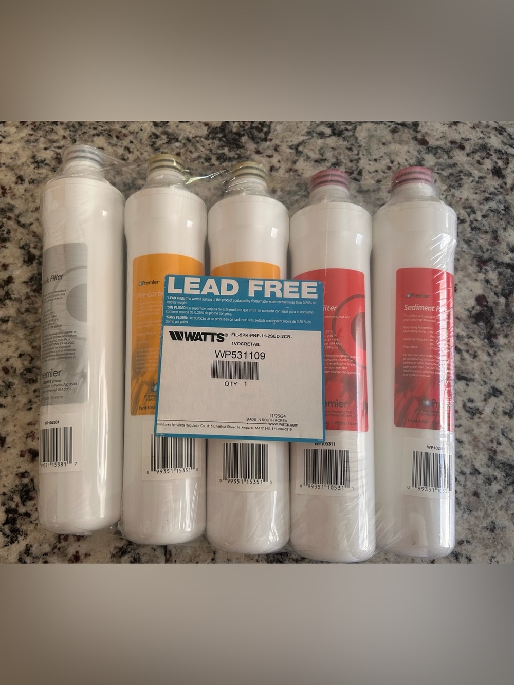 Premier RO-PURE PLUS Replacement 5 Filter Set